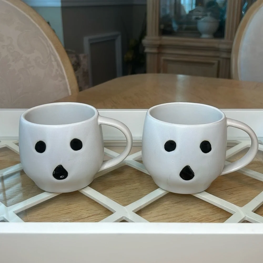 Pottery Barn Ghost Mug (2)